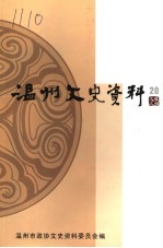 温州文史资料  第20辑
