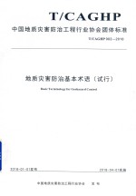 地质灾害防治基本术语  试行