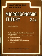 SCHAUMS OUTLINE OF THEORY AND PROBLEMS OF MICROECONOMIC THEORY