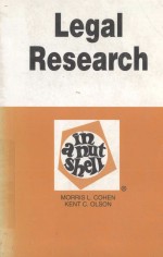 LEGAL RESEARCH  IN A NUTSHELL  FIFTH EDITION