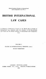 BRITISH INTERNATIONAL LAW CASES  VOLUME 2