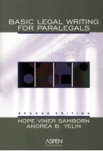 BASIC LEGAL WRITING FOR PARALEGALS  SECOND EDITION