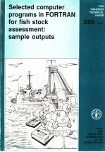 FAO FISHERIES TECHNICAL PAPER 259 SUPPL. SELECTED COMPUTER PROGRAMS IN FORTRAN FOR FISH STOCK ASSESS