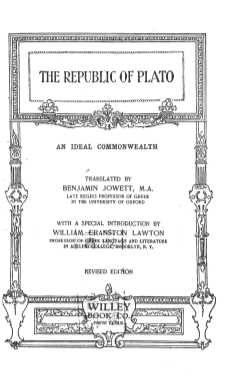 The republic of Plato