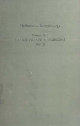 methods in enzymology volume xlii carbohydrate metabolism part b