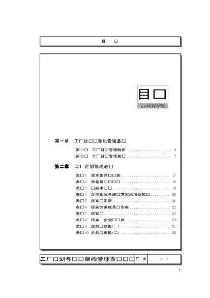 工厂规划与组织架构管理表单设计