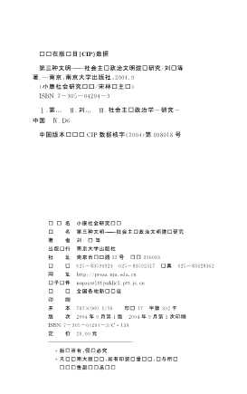 小康社会研究丛书：第三种文明