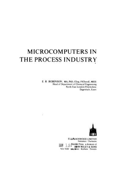 MICROCOMPUTERS IN THE PROCESS INDUSTRY