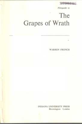 FILMGUIDE TO THE GRAPES OF WRATH