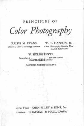 PRINCIPLES OF Color Photography