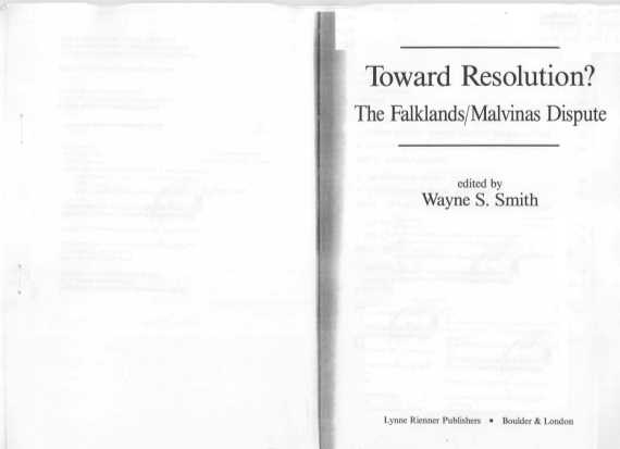 TOWARD RESOLUTION?