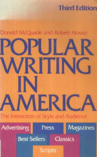 POPULAR WRITING IN AMERICA