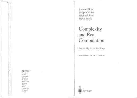COMPLEXITY AND REAL COMPUTATION
