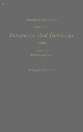 methods in enzymology volume 73 immunochemical techniques part b