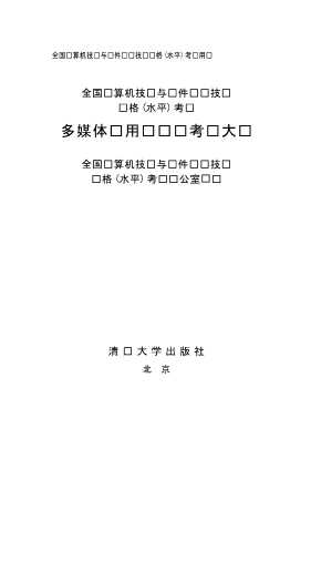 全国计算机技术与软件专业技术资格水平考试多媒体应用设计师考试大纲