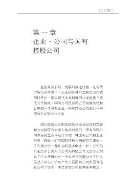 大改组中的国有经济丛书：国有控股公司理论与实践