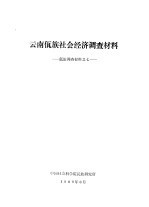 云南佤族历史调查材料  佤族调查材料之七