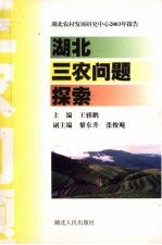 湖北三农问题探索  湖北农村发展研究中心2003年报告