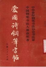 爱国诗钢笔字帖