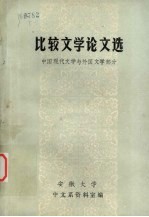 比较文学论文选  中国现代文学与外国文学部分