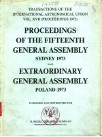 PROCEEDINGS OF THE FIFTEENTH GENERAL ASSEMBLY SYDNEY 1973 AND EXTRAORDINARY GENERAL ASSEMBLY POLAND