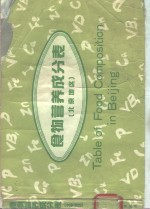 食物营养成分表