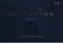 河南省预算外资金统计资料  1987年