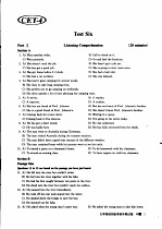 大学英语四级考前冲刺试卷及透析  Test Six