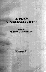 APPLIED SUPERCONDUCTIVITY VOLUME I