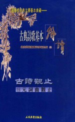 古典诗歌基本解读  15  元词曲观止