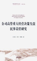 公司高管重大经营决策失误民事责任研究