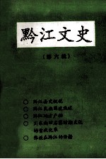 黔江文史  第6辑